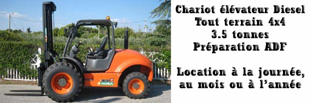 Location de chariot élévateur tout terrain ADF