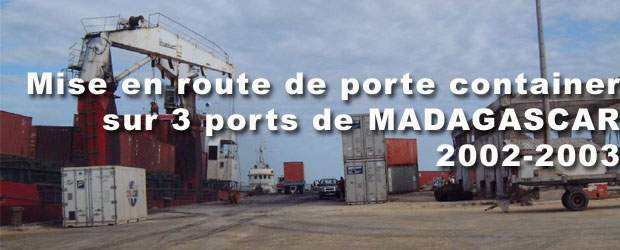 Mise en route de chariot élévateur porte container à MADAGASCAR par MANUPROVENCE